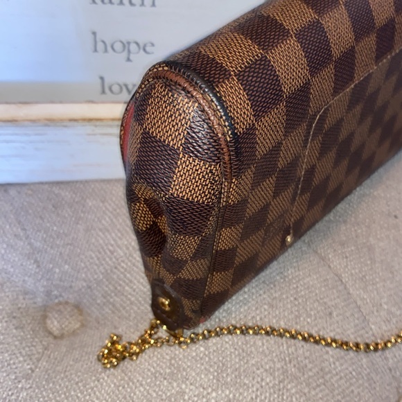 Authentic Louis Vuitton Damier Ebene Favorite MM bag/clutch - Picture 10 of 15